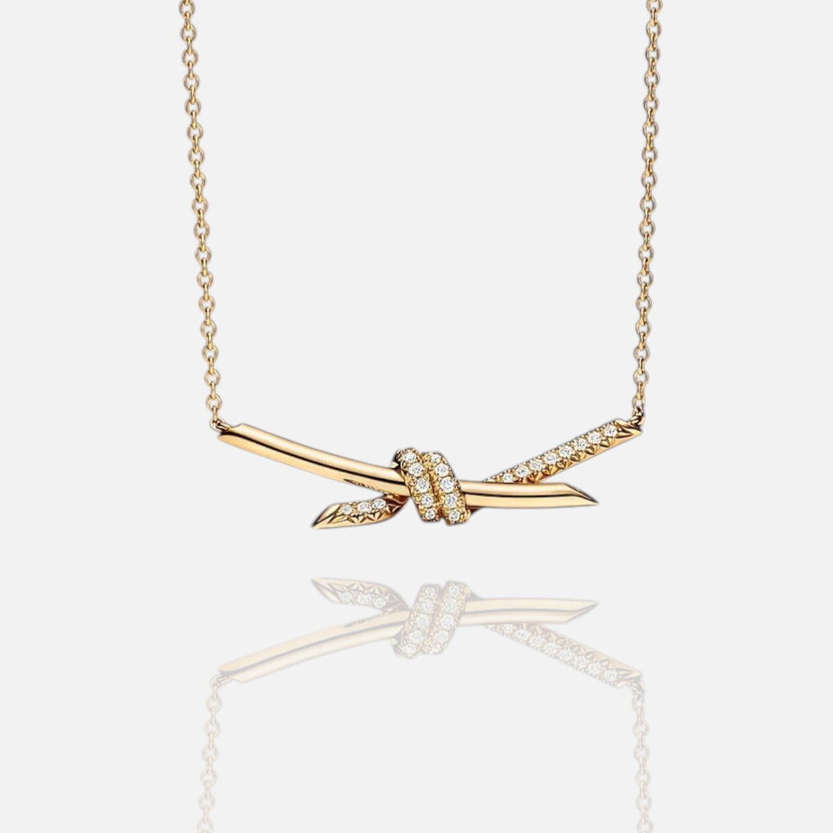 Avelune Knot Pendant Adjustable Necklace