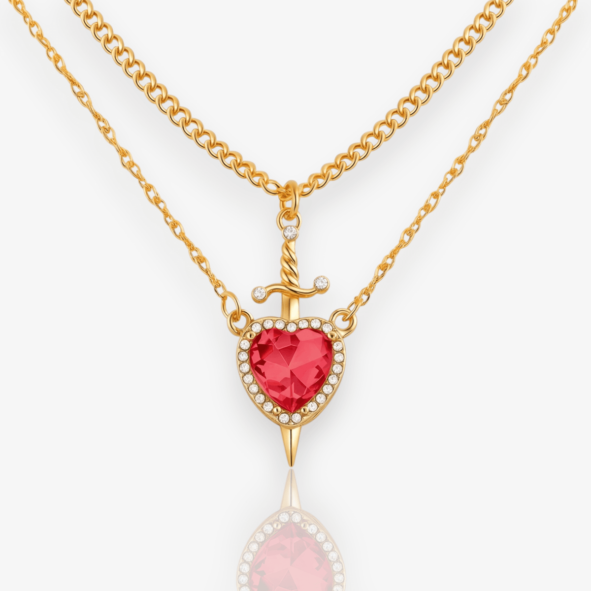 Sworded Heart Necklace