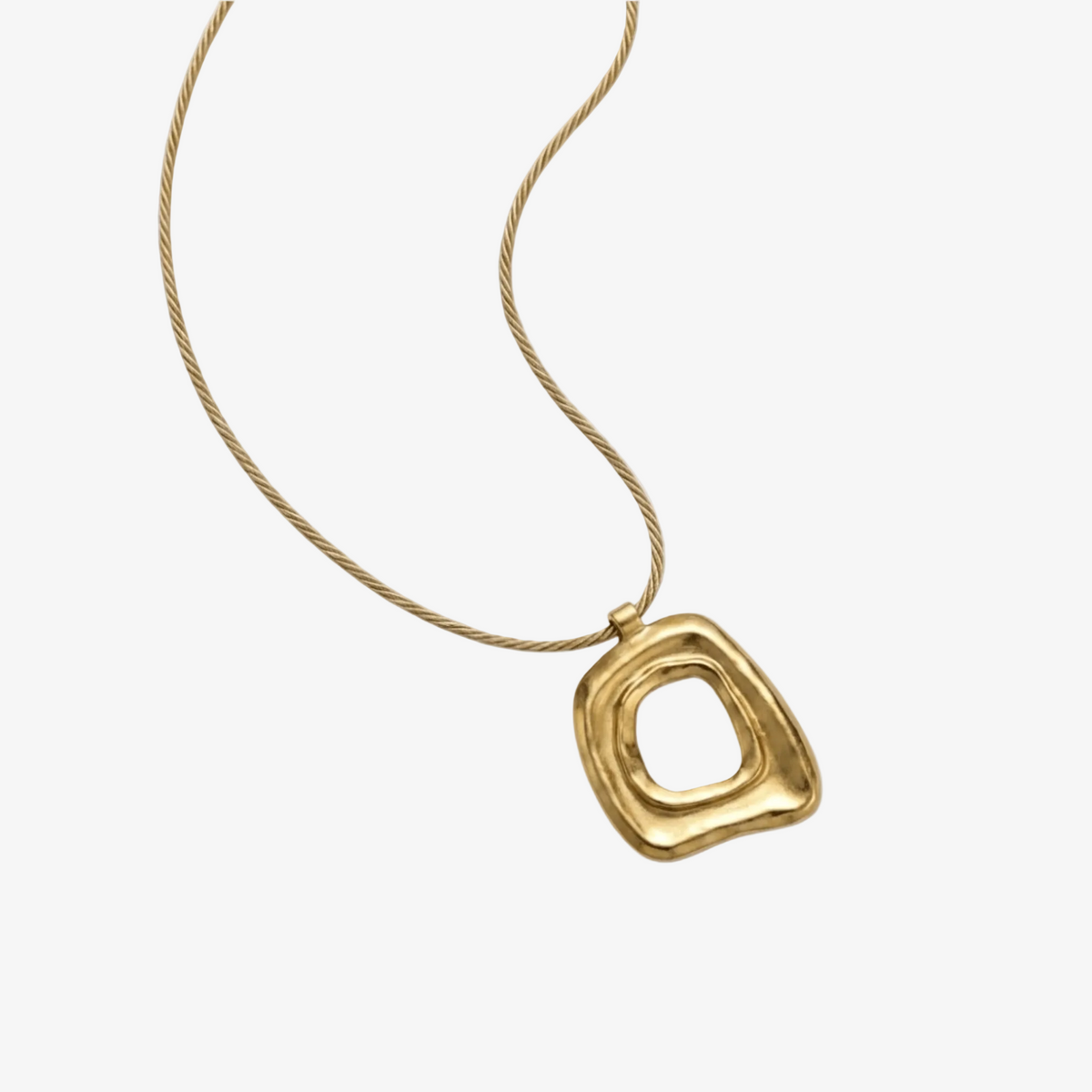 Molten Frame Statement Necklace