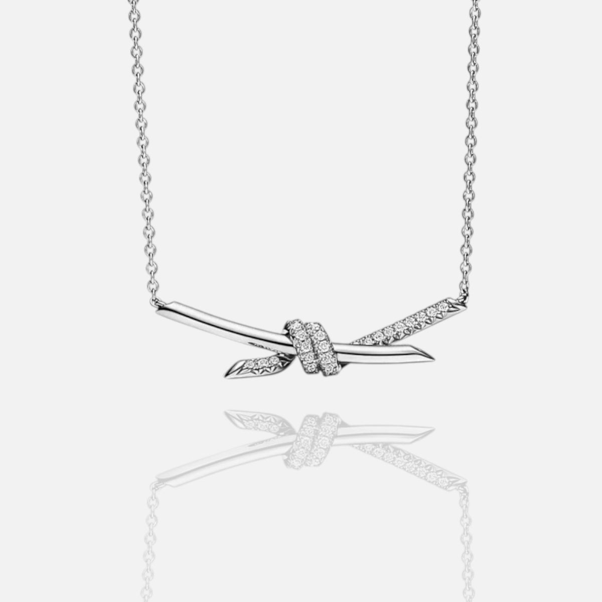 Avelune Knot Pendant Adjustable Necklace