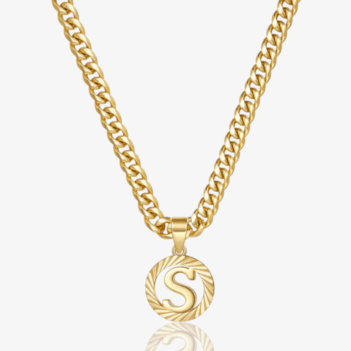 Signature Initial Letter Necklace