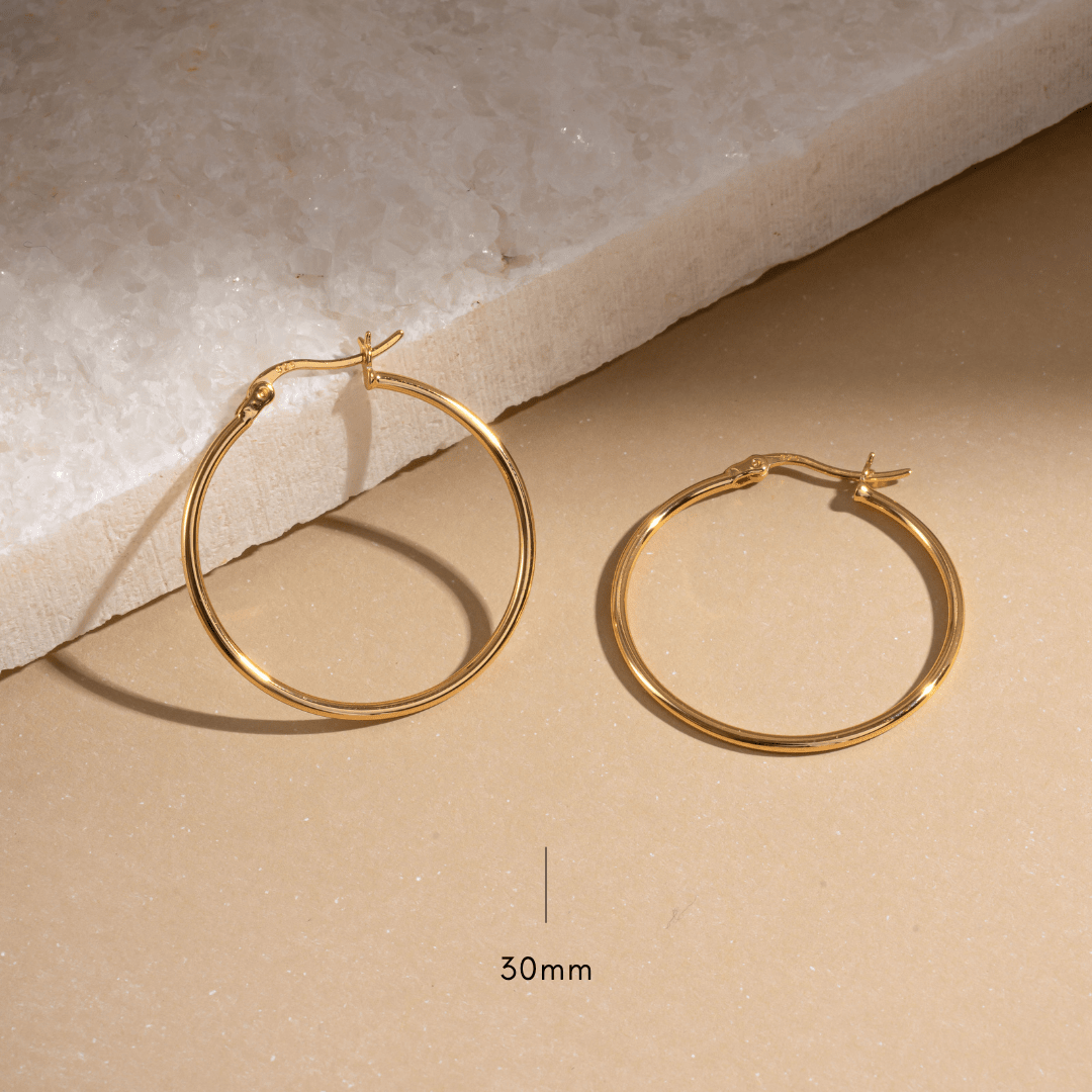 Classic Thin Hoop Earrings