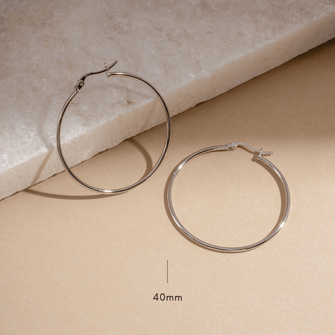 Classic Thin Hoop Earrings