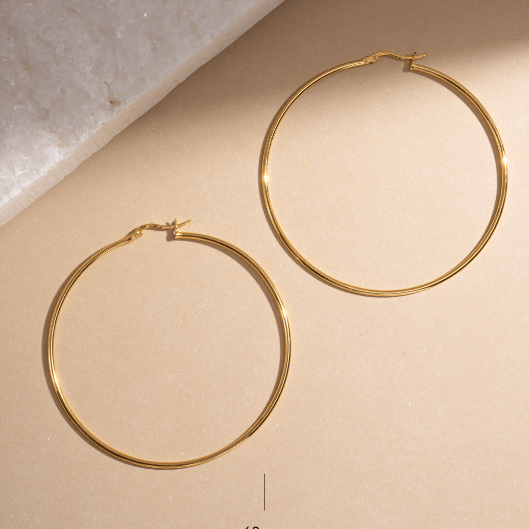 Classic Thin Hoop Earrings