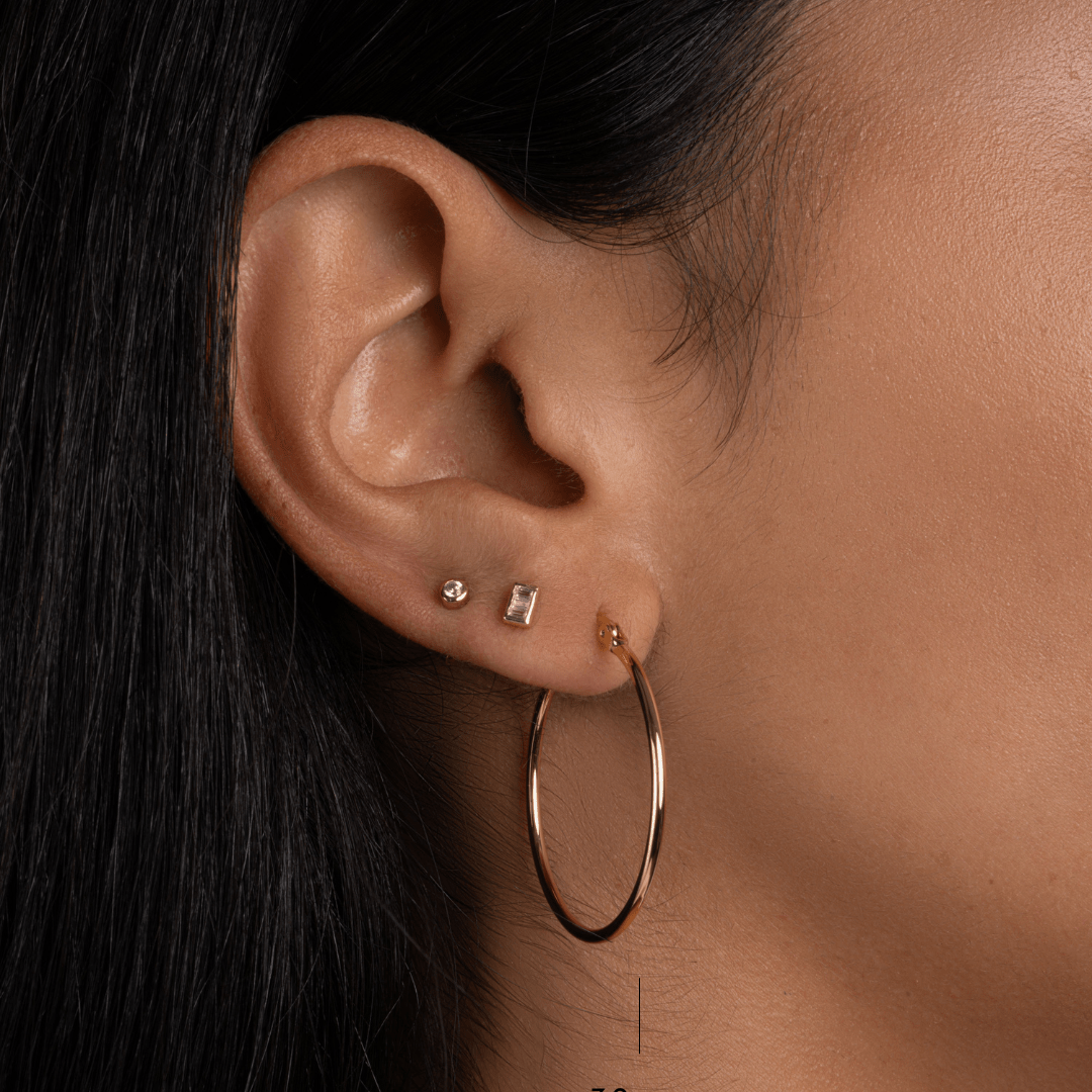 Classic Thin Hoop Earrings