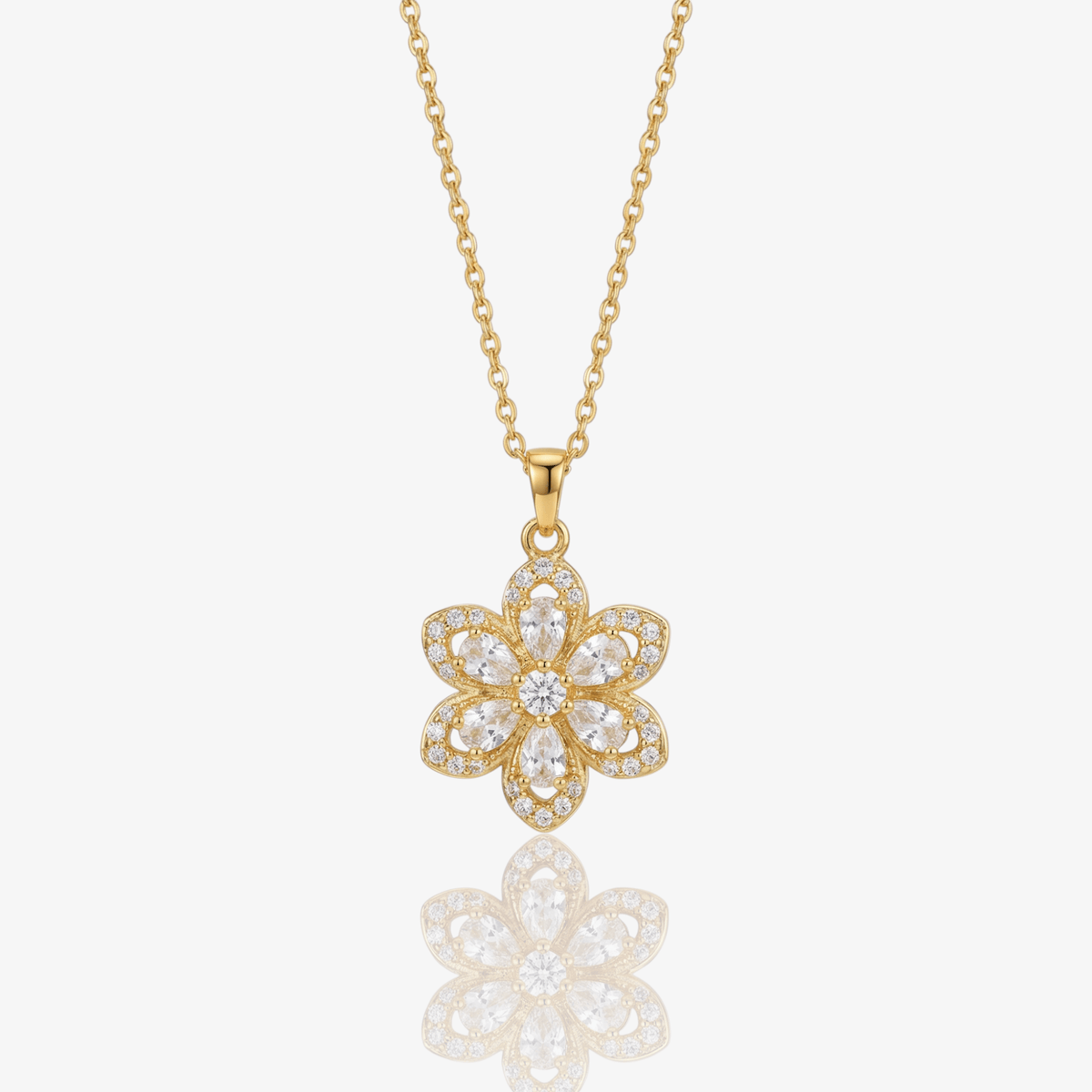 Spinning Floral Princess Necklace