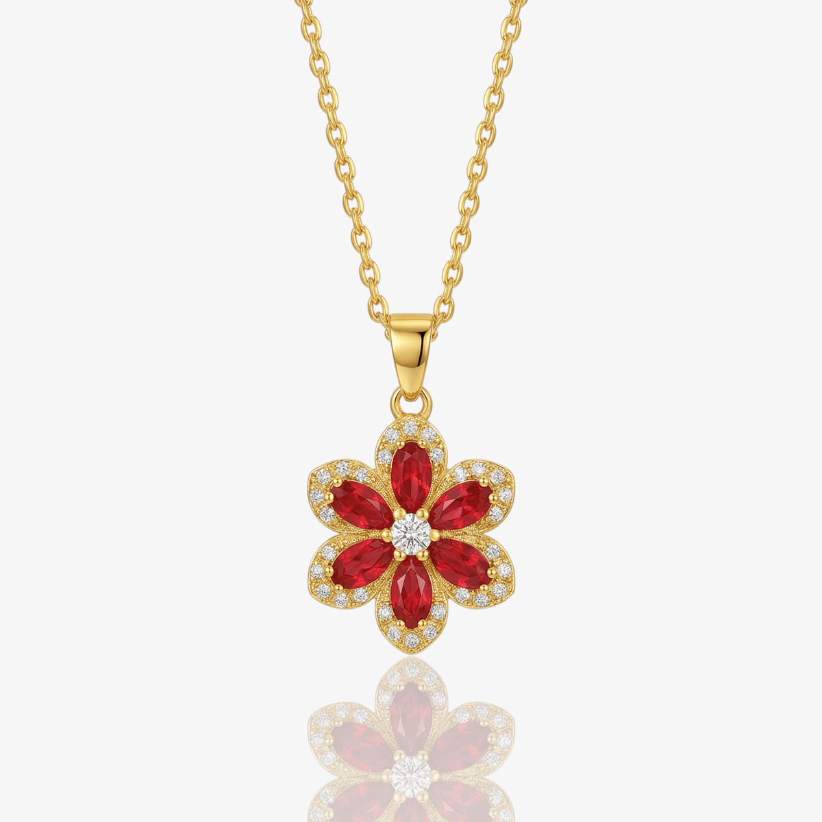 Spinning Floral Princess Necklace