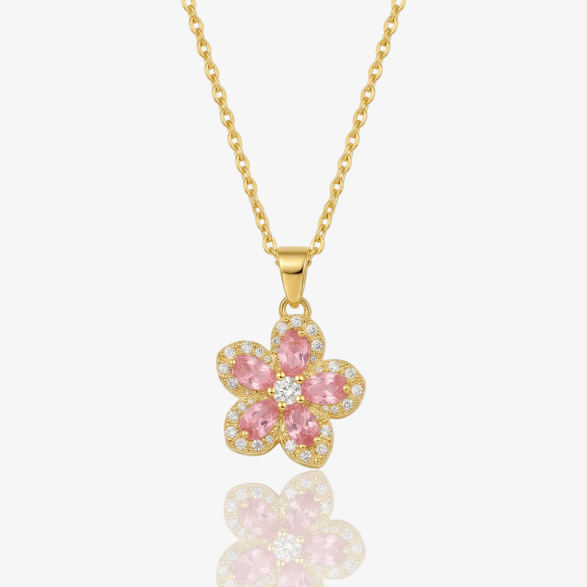 Spinning Floral Princess Necklace